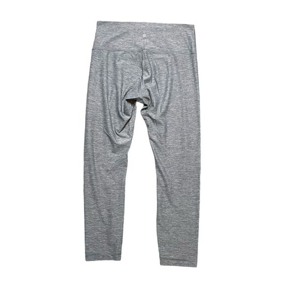 LULULEMON Leggings Heathered Gray Size 10 - Picture 2 of 6